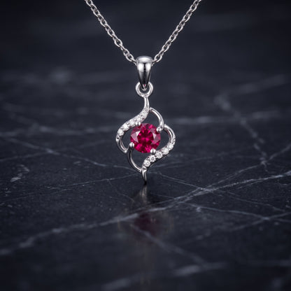 Centricity Platinum Plated Lab Grown Diamond Pendant