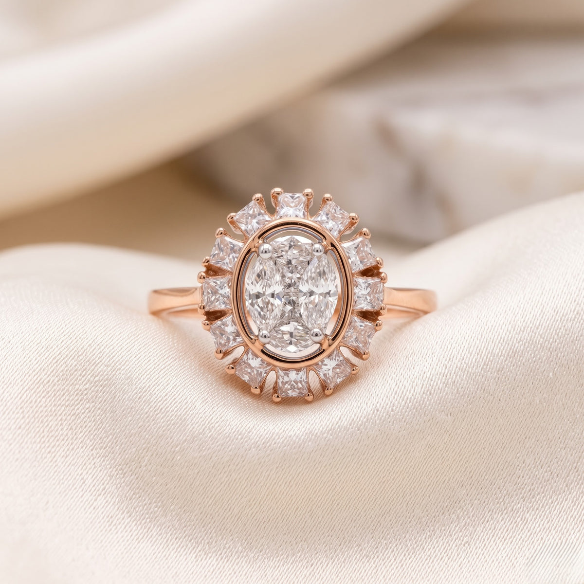 Gilded Lily Lab Grown Diamond Ring
