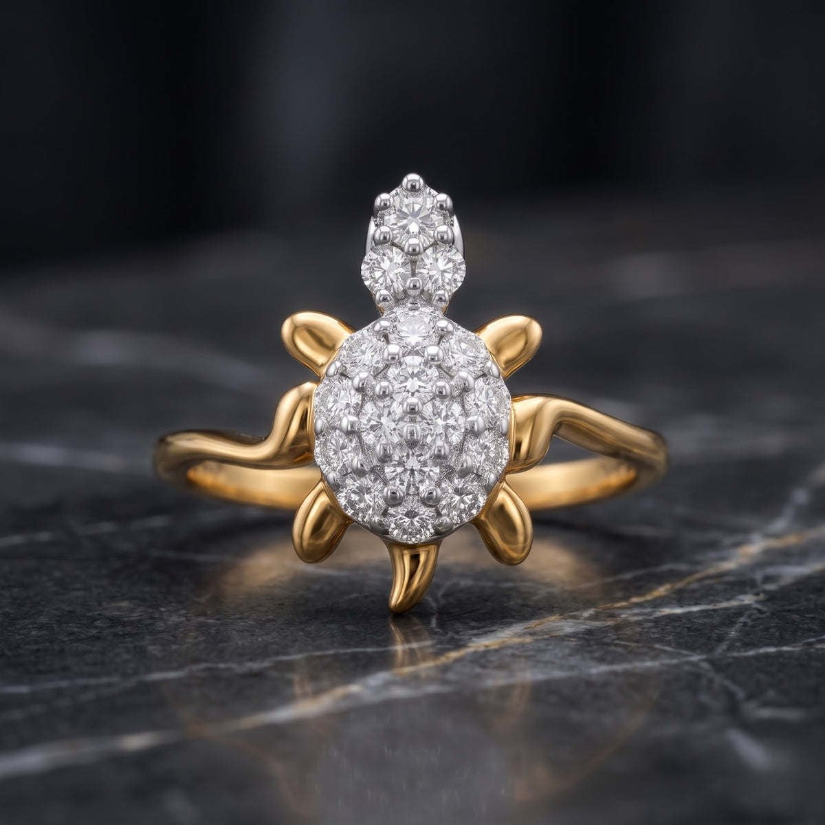 Calista Turtle Lab Grown Diamond Ring