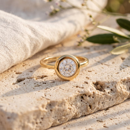 Veyra Bezel Lab Grown Diamond Ring