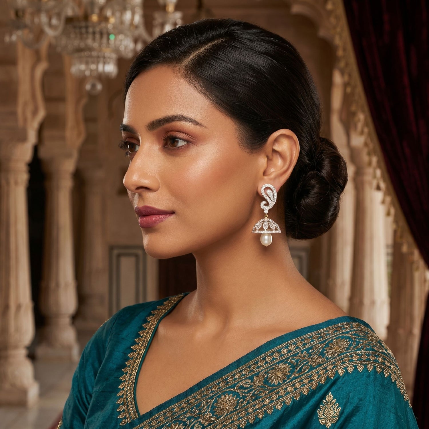 Lustre Veil Lab Grown Diamond Earrings
