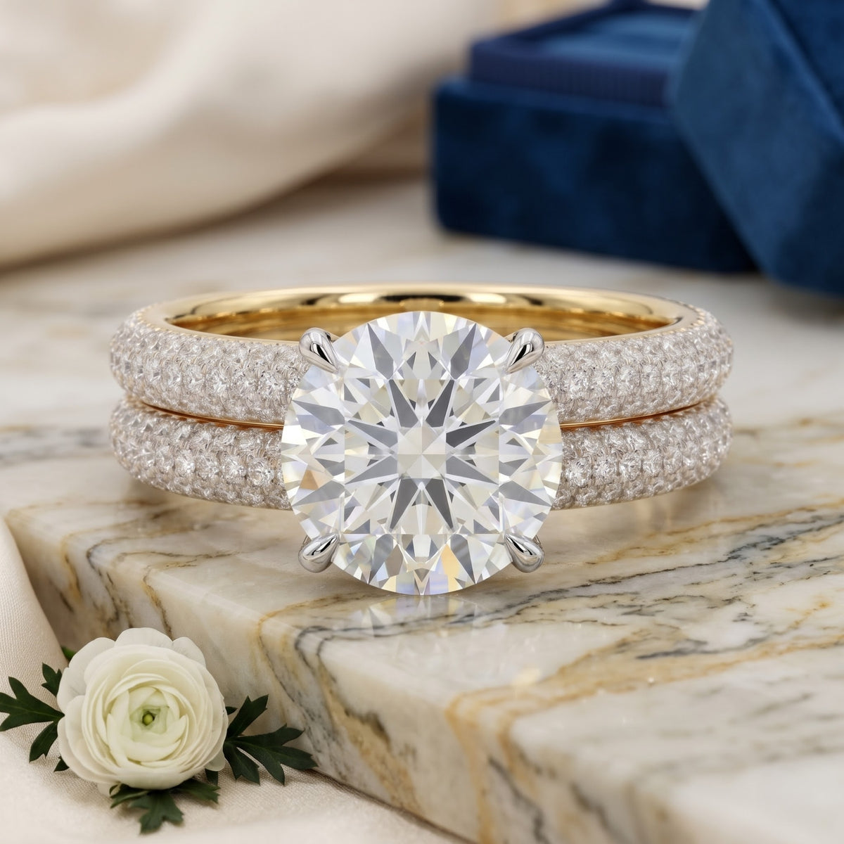 Aurevia Twin Solitaire Lab Grown Diamond Ring