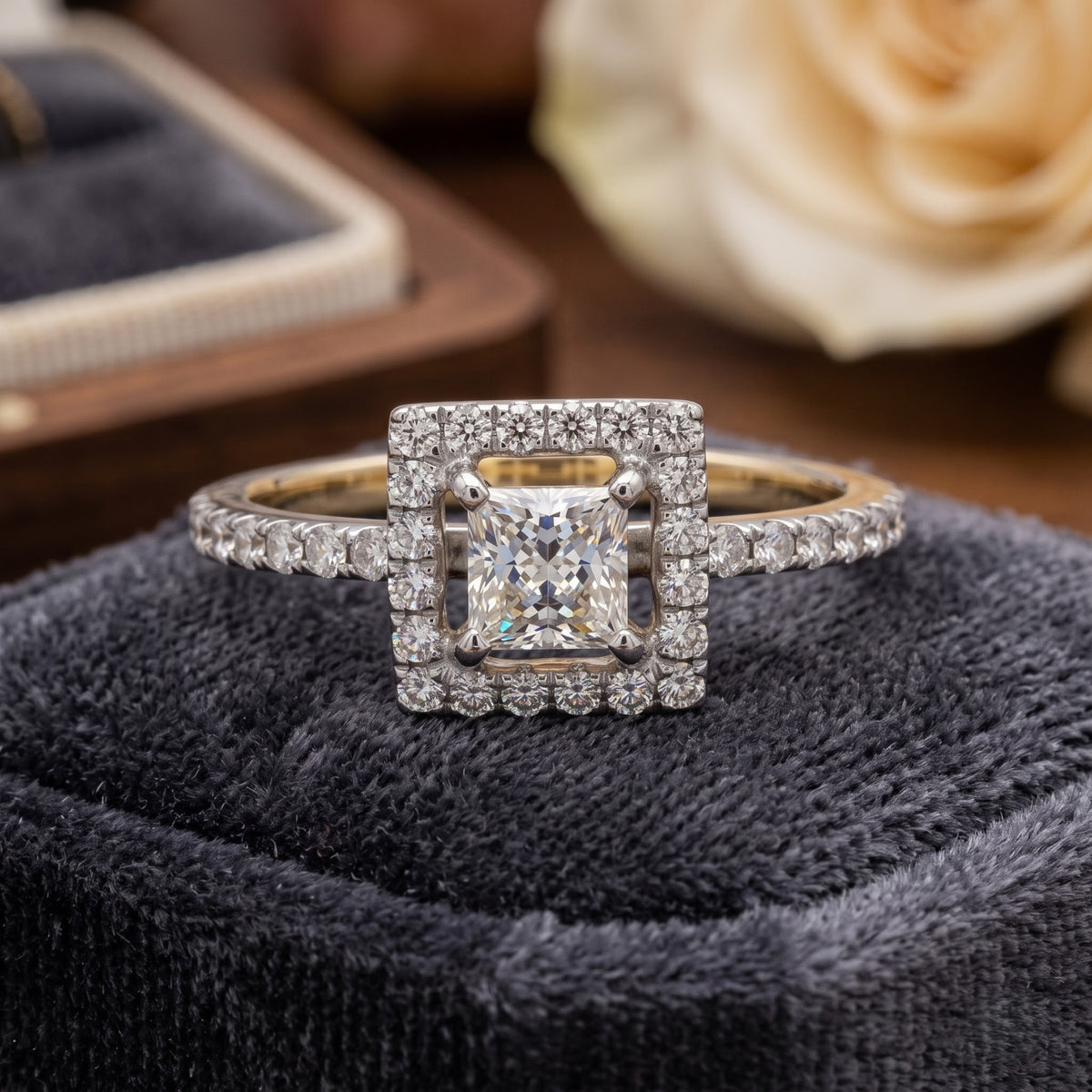 Solenne Princess Lab Grown Diamond Ring