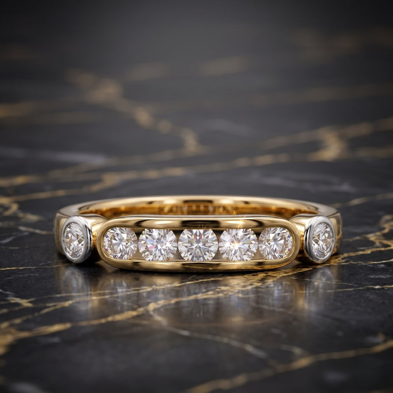 Celestia Linear Lab Grown Diamond Ring