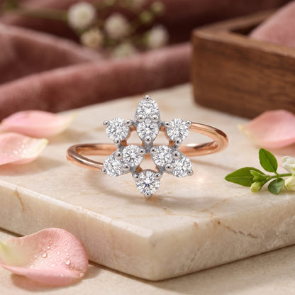 Aurelle Blossom Lab Grown Diamond Ring