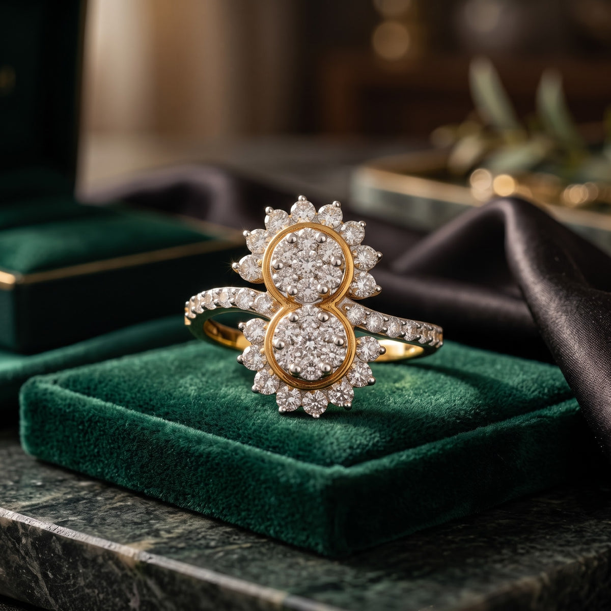 Elara Twin Radiance Lab Grown Diamond Ring