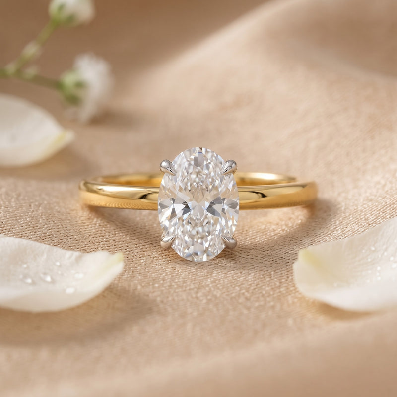 Avelora Solitaire Lab Grown Diamond Ring