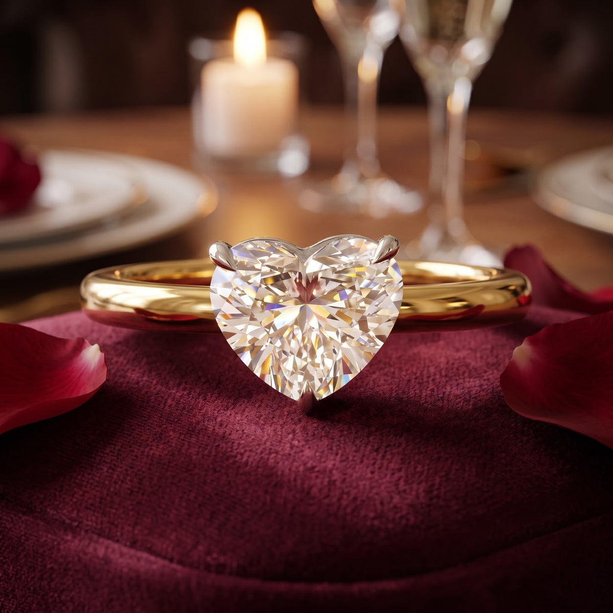 Solene Amour Solitaire Lab Grown Diamond Ring