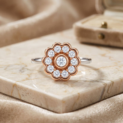 Nerissa Floral Lab Grown Diamond Ring