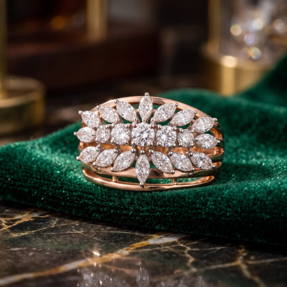 Serelle Floral Lab Grown Diamond Ring