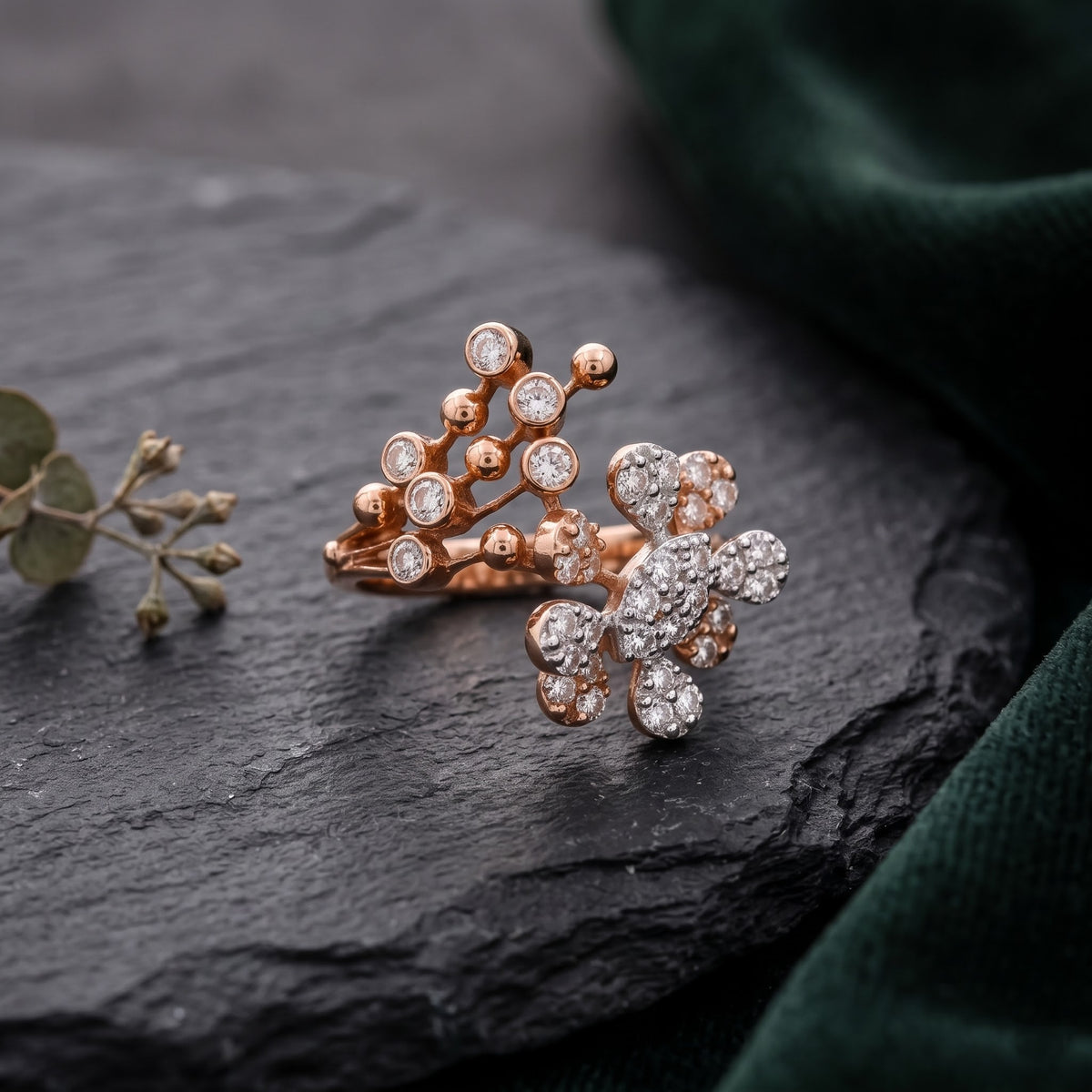 Serelle Botanical Lab Grown Diamond Ring