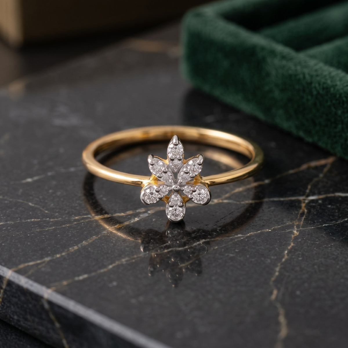 Leaflet Bloom Lab Grown Diamond Ring
