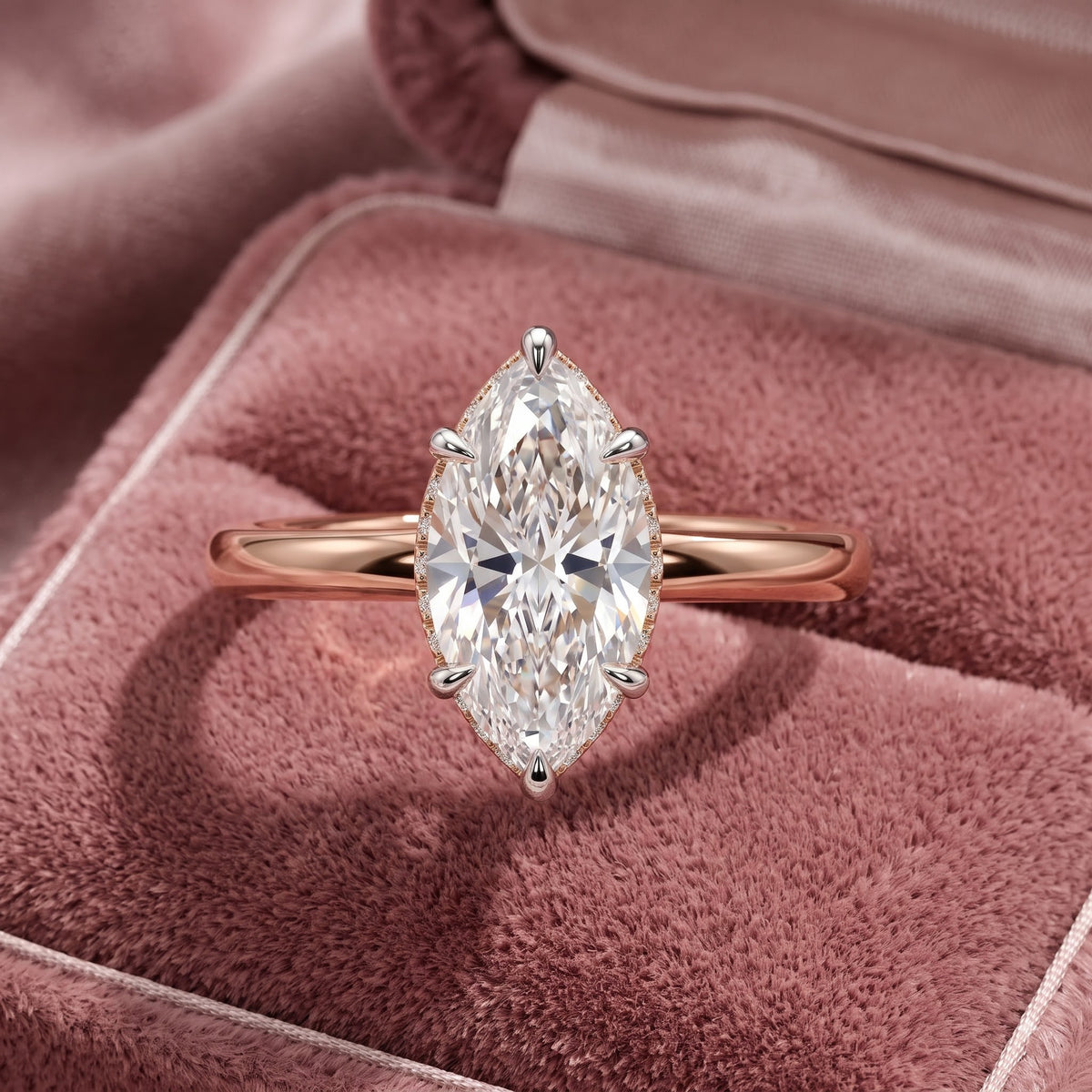 Solenne Marquise Solitaire Lab Grown Diamond Ring