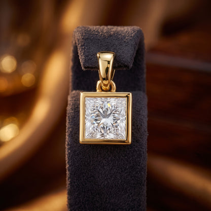 Iconic Princess Solitaire Lab Grown Diamond Pendant