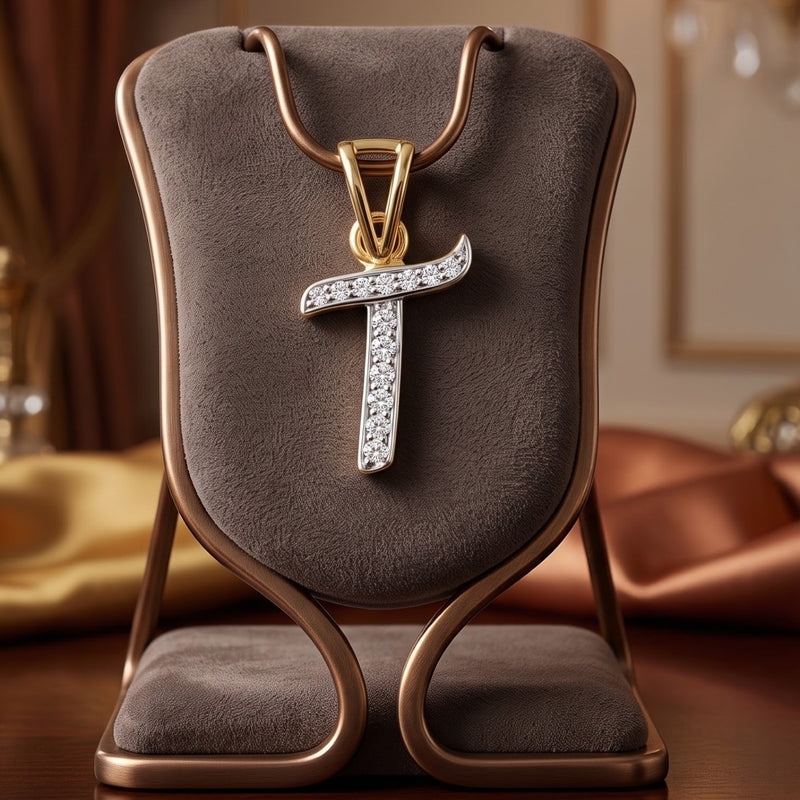 Signature "T" Lab Grown Diamond Pendant
