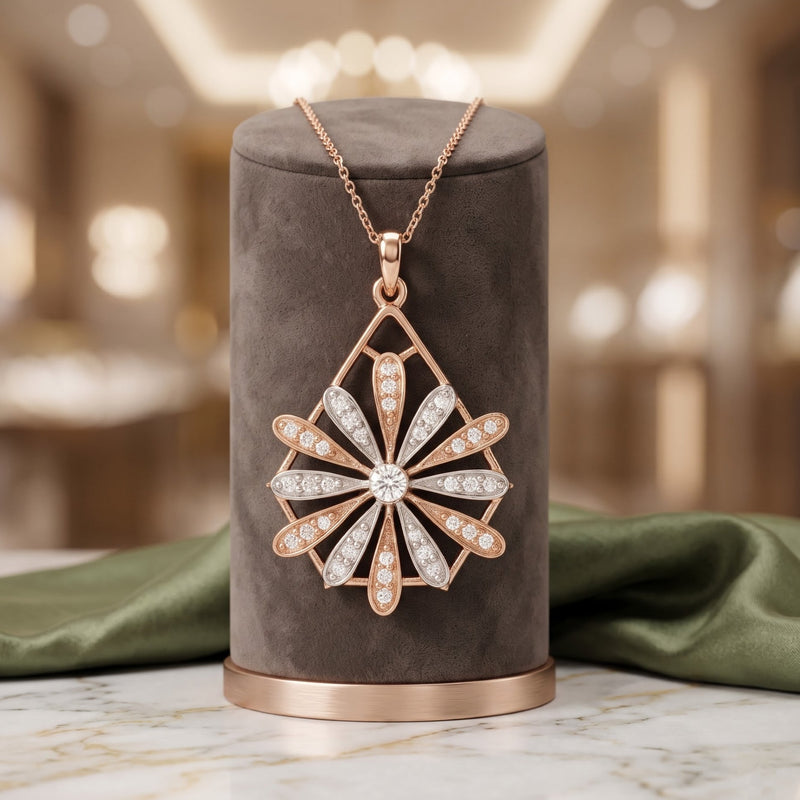 Starlit Marigold Lab Grown Diamond Pendant
