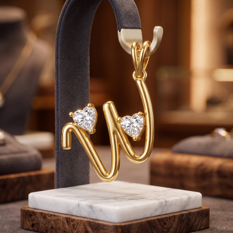 Winged Heart Lab Grown Diamond Pendant