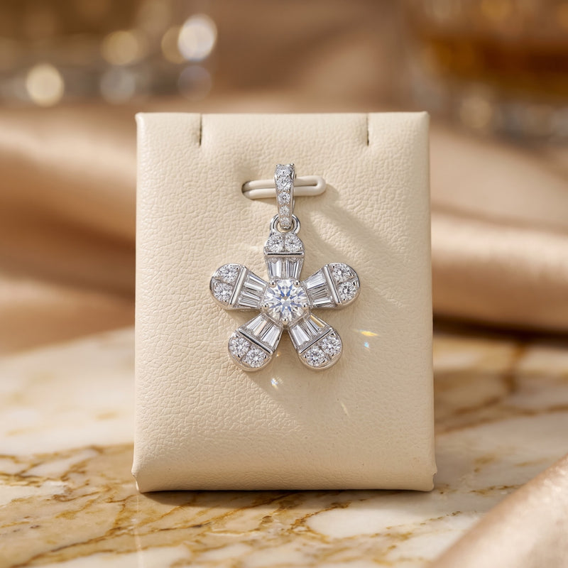 Lux Starburst Lab Grown Diamond Pendant