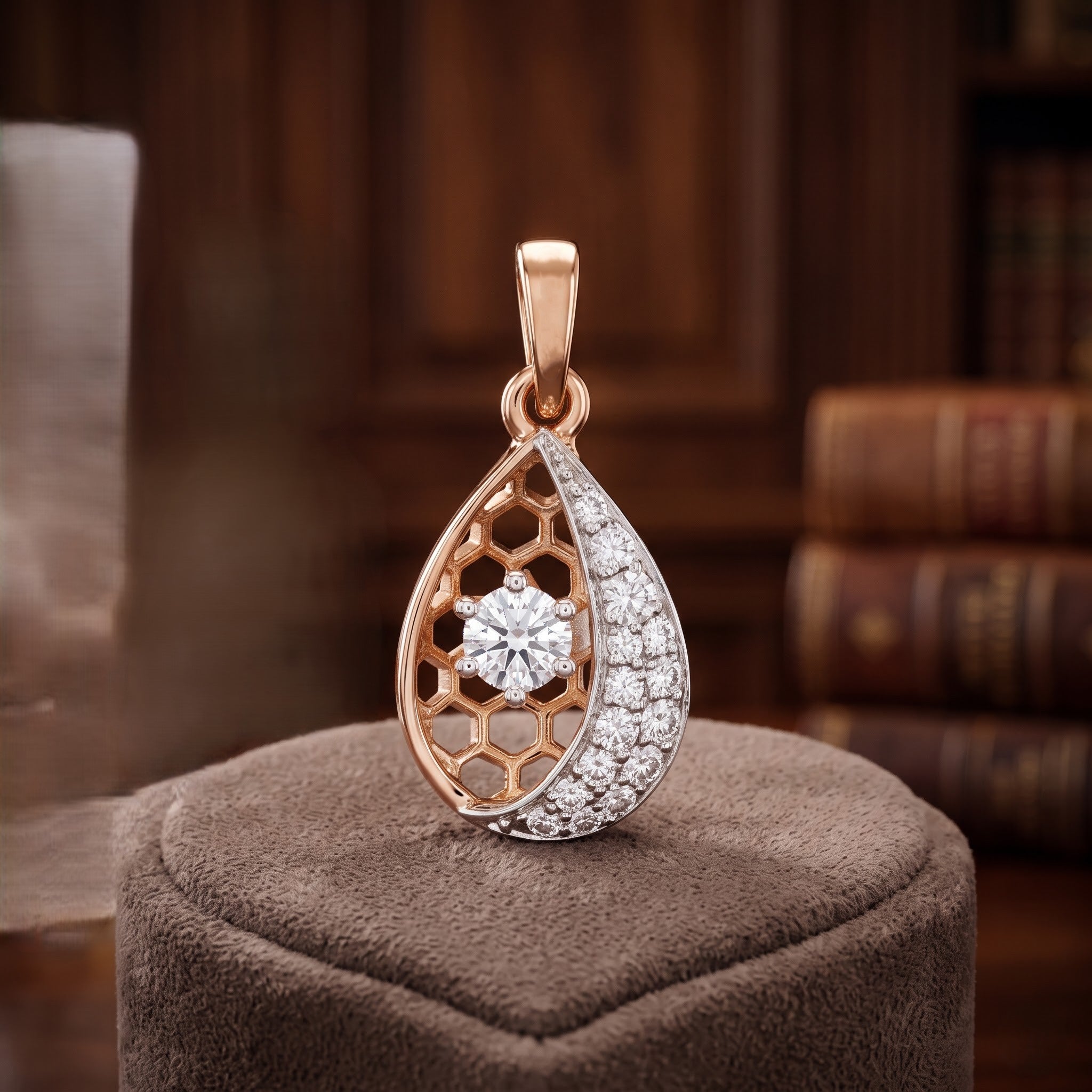 Petal Hive Lab Grown Diamond Pendant