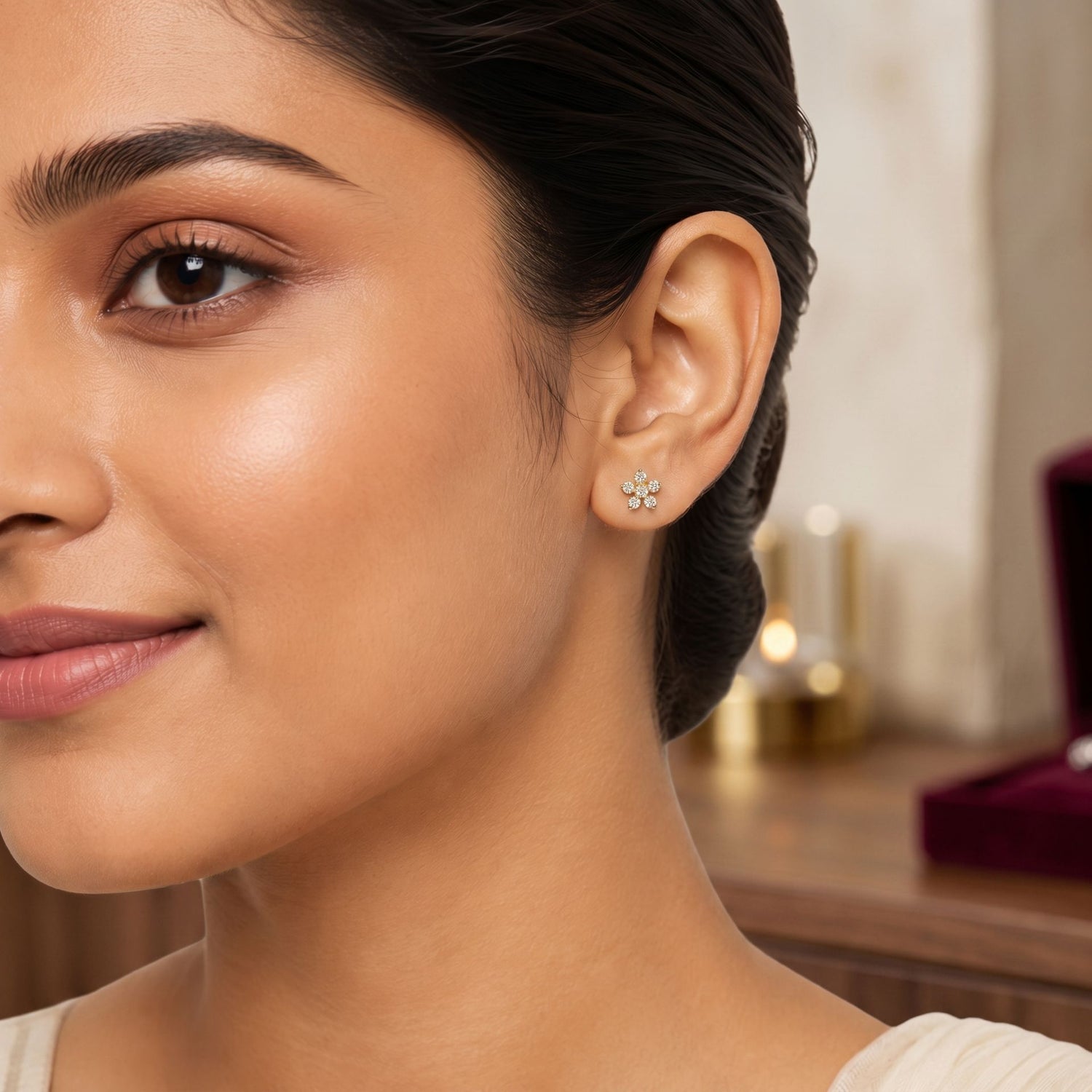 Blossom Lab Grown Diamond Stud Earrings