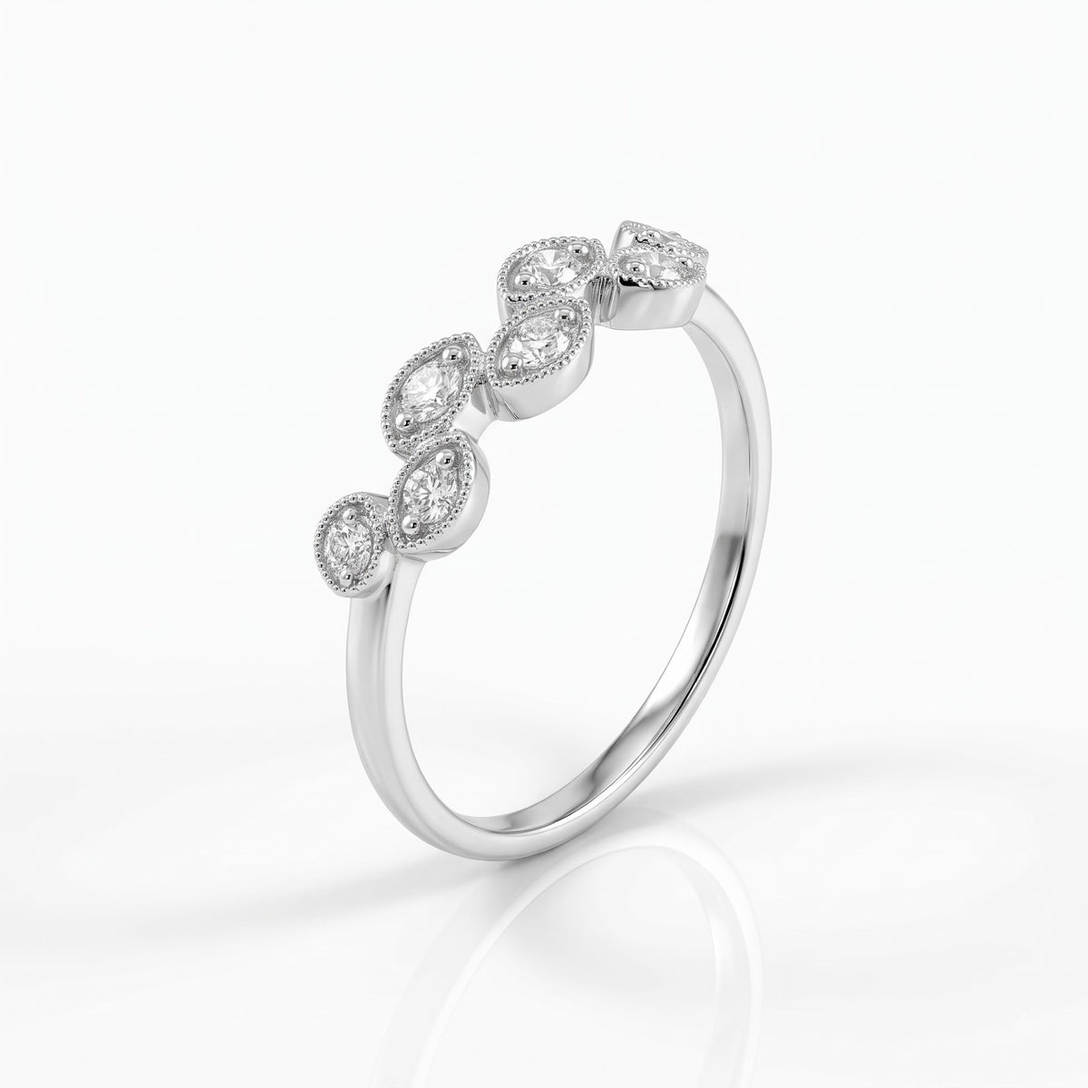 Solenne Quad Bloom Lab Grown Diamond Ring