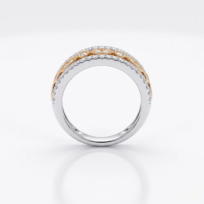 Zarevia Ornate Lab Grown Diamond Ring