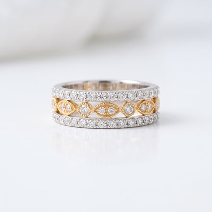 Zarevia Ornate Lab Grown Diamond Ring