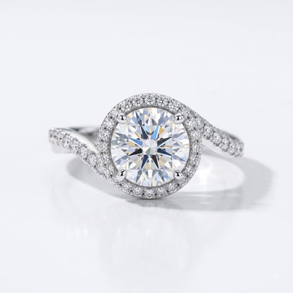 Queen’s Halo Solitaire Lab Grown Diamond Ring