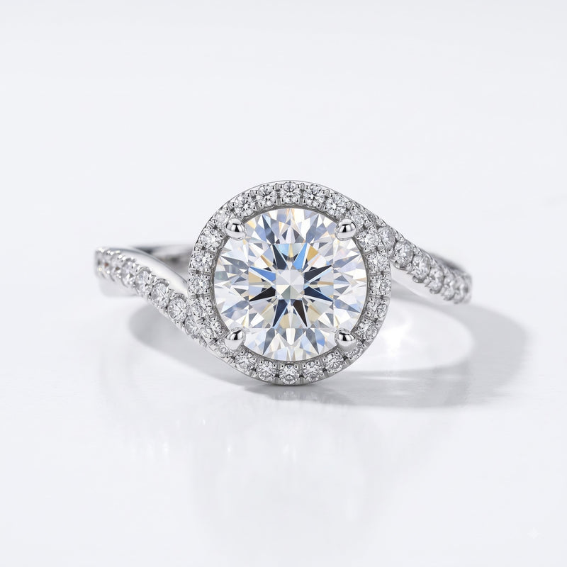 Queen’s Halo Solitaire Lab Grown Diamond Ring