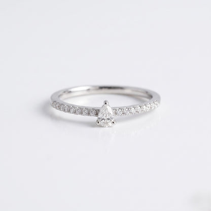 Velisse Pear Lab Grown Diamond Ring