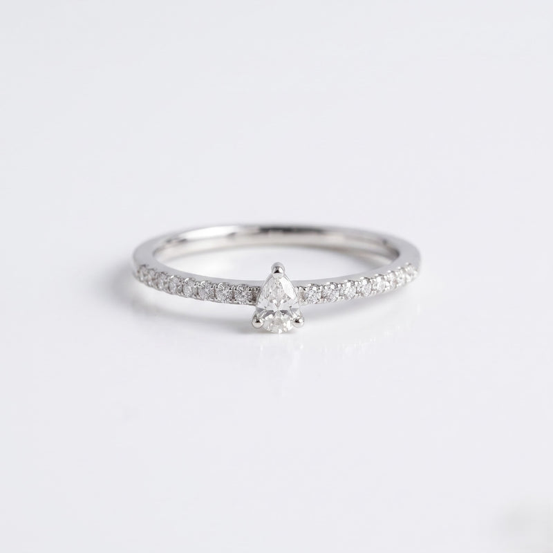 Velisse Pear Lab Grown Diamond Ring