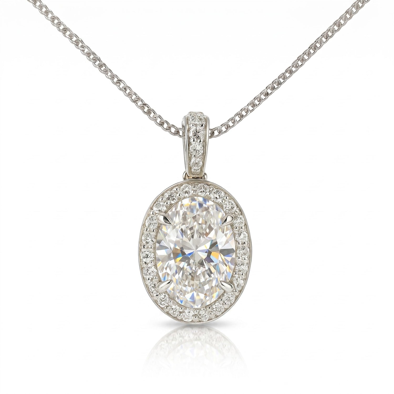 Nimbus Light Solitaire Lab Grown Diamond Pendant