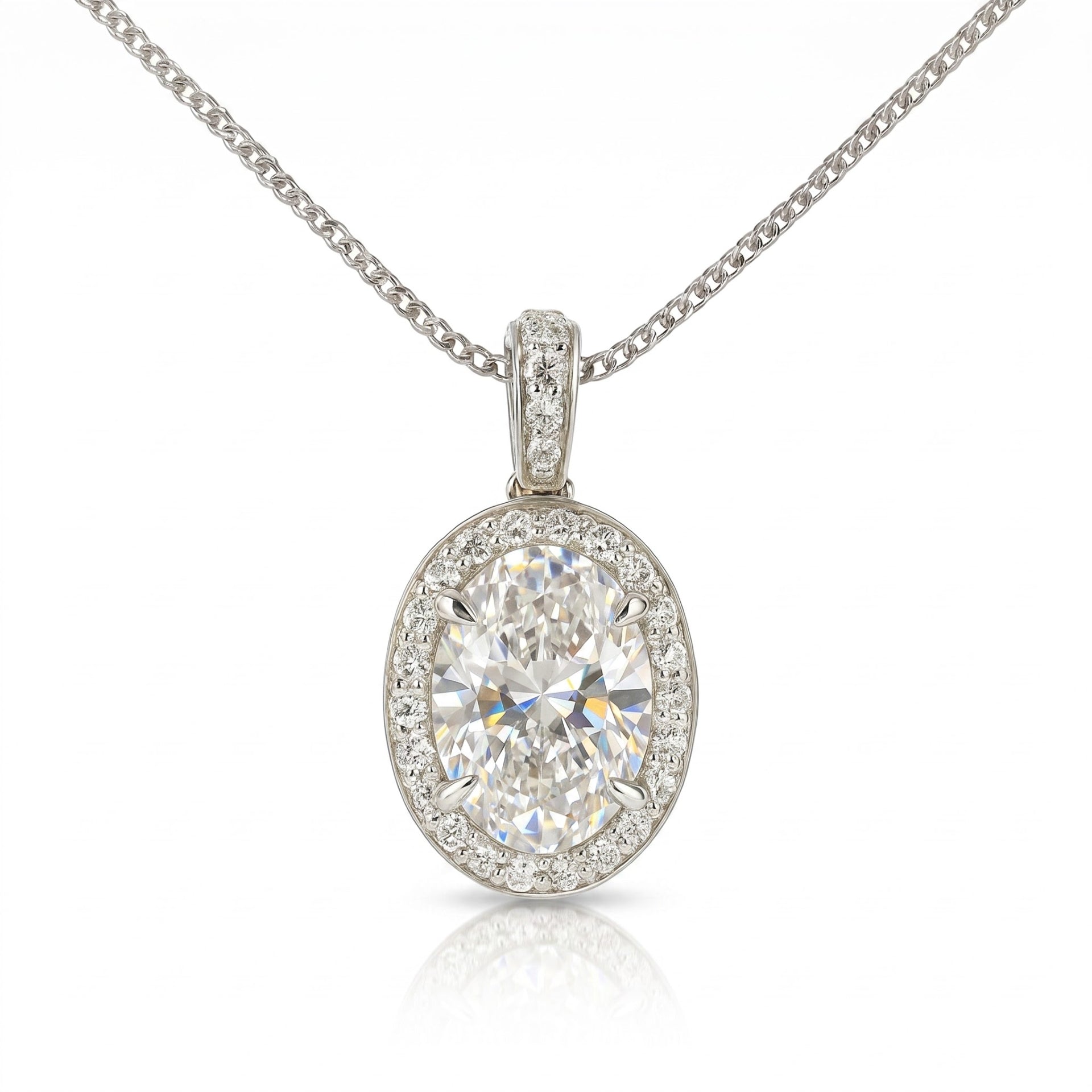 Nimbus Light Solitaire Lab Grown Diamond Pendant