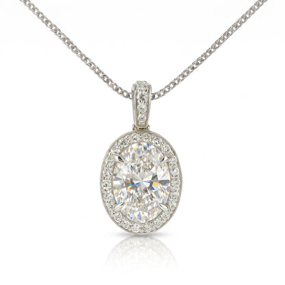 Nimbus Light Solitaire Lab Grown Diamond Pendant