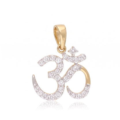 Sacred Mantra Lab Grown Diamond Pendant