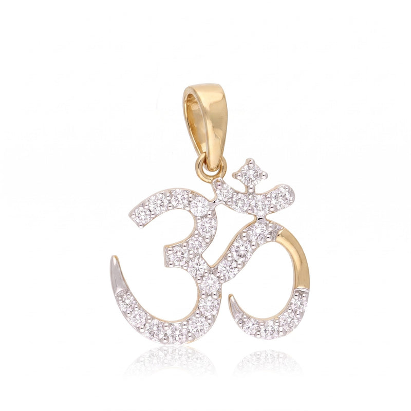 Sacred Mantra Lab Grown Diamond Pendant