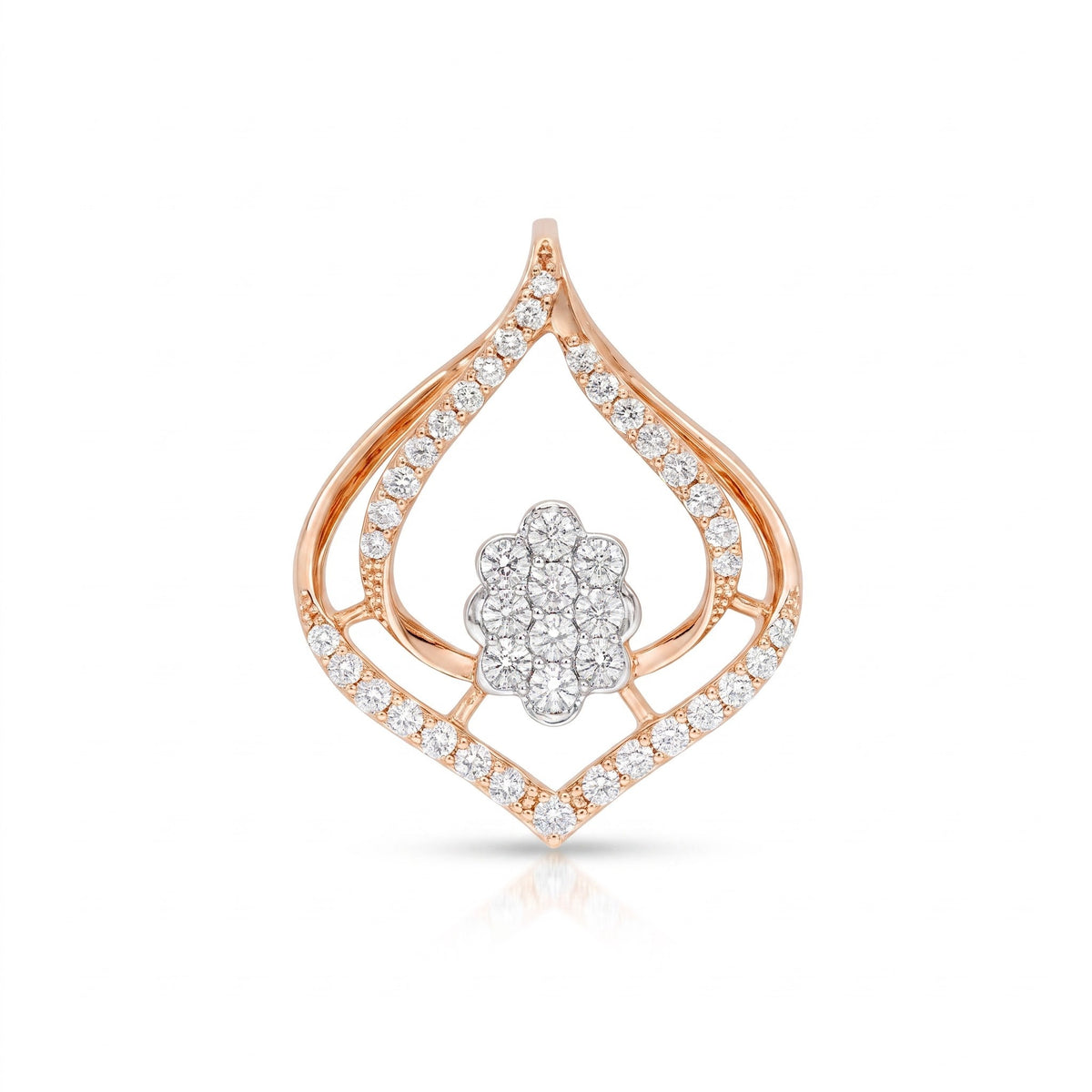 Shimmering Shrine Petal Lab Grown Diamond Pendant
