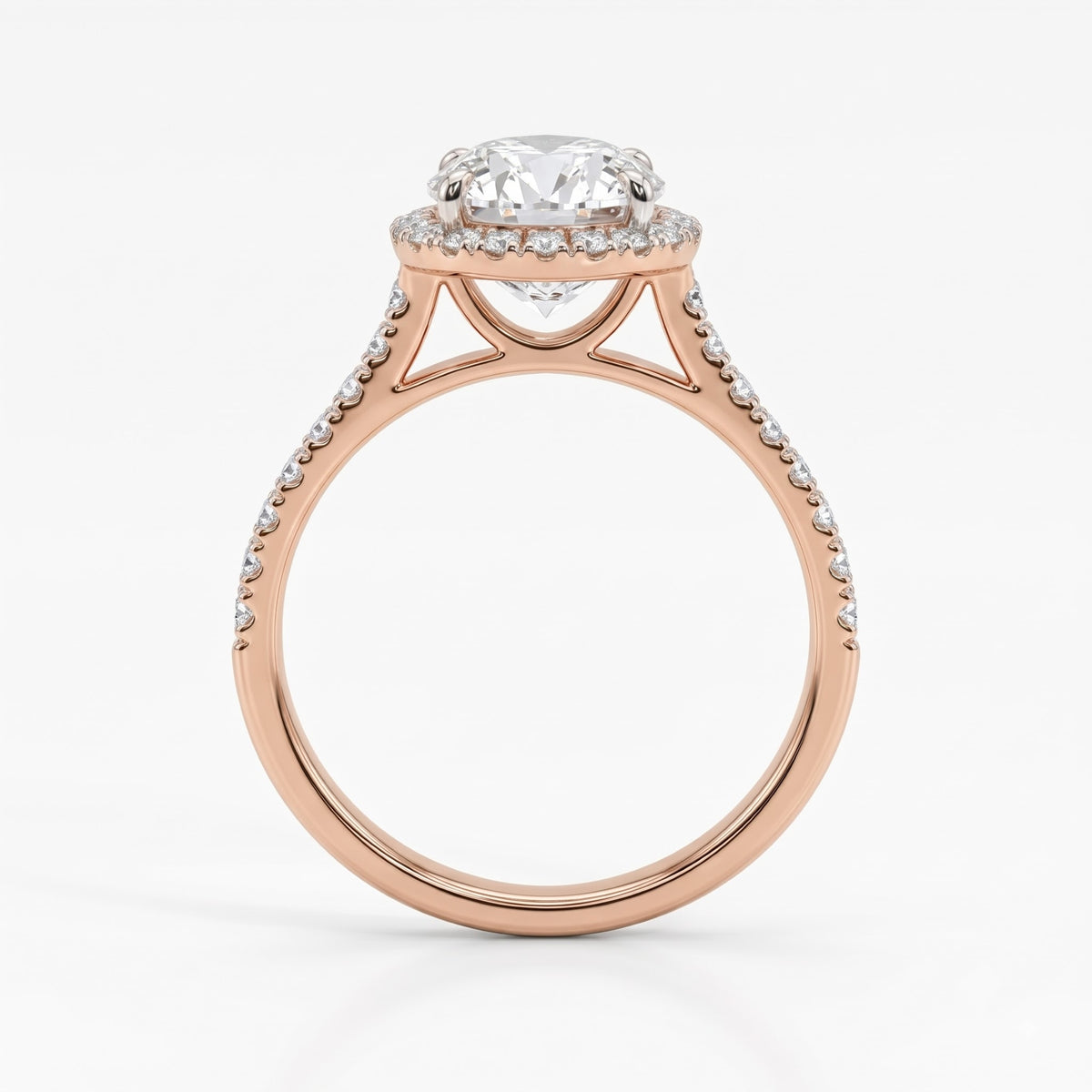 Crown Radiance Solitaire Lab Grown Diamond Ring
