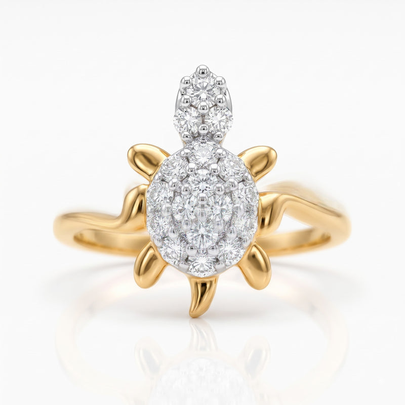 Calista Turtle Lab Grown Diamond Ring