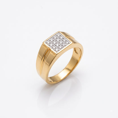 Kaelix Square Crest Lab Grown Diamond Ring