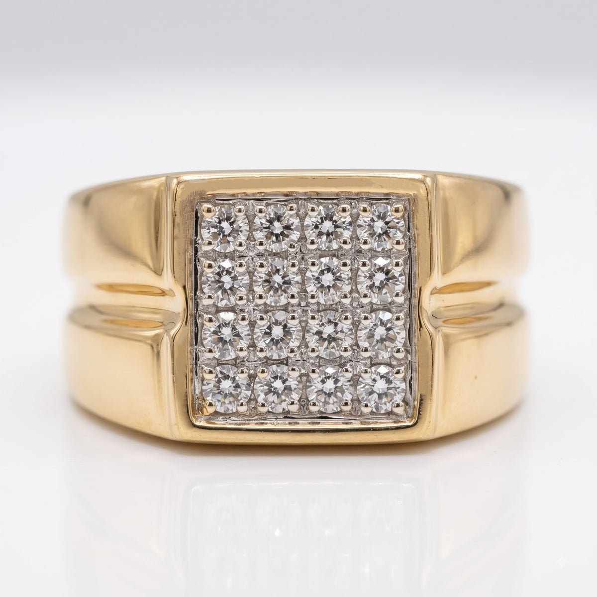 Kaelix Square Crest Lab Grown Diamond Ring