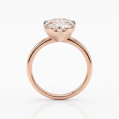 Heartfelt Halo Solitaire Lab Grown Diamond Ring
