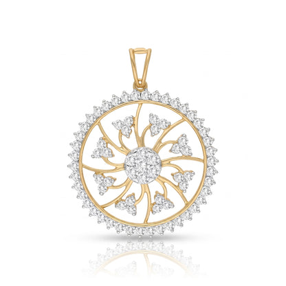 Luminous Sunwheel Lab Grown Diamond Pendant