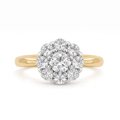 Veyra Floral Lab Grown Diamond Ring