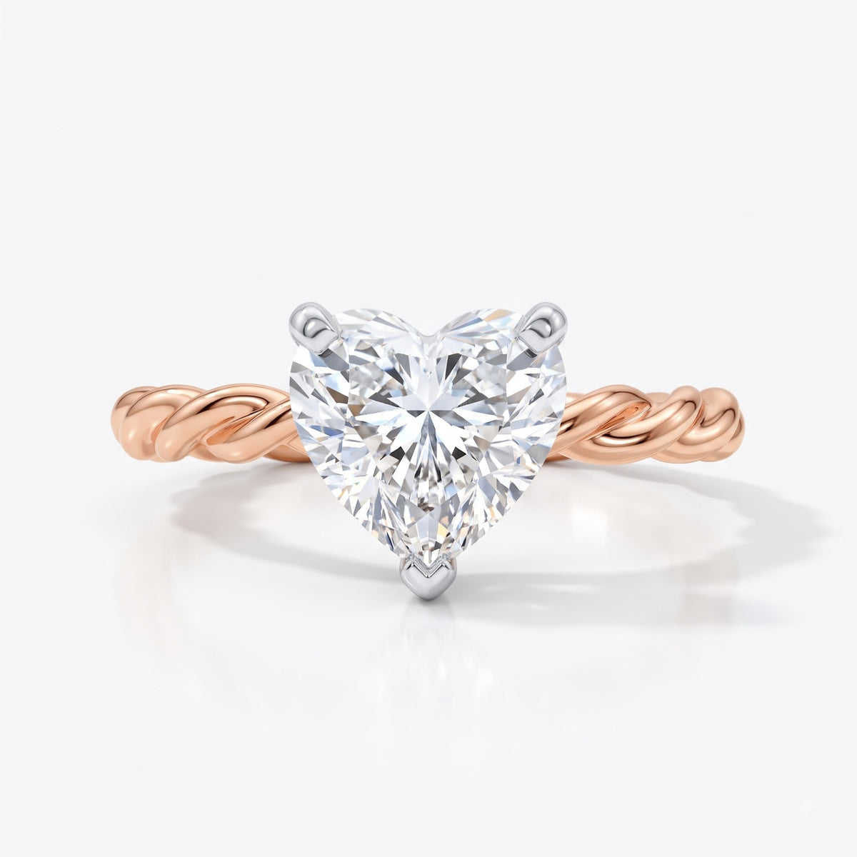 Nivara Heart Lab Grown Diamond Ring