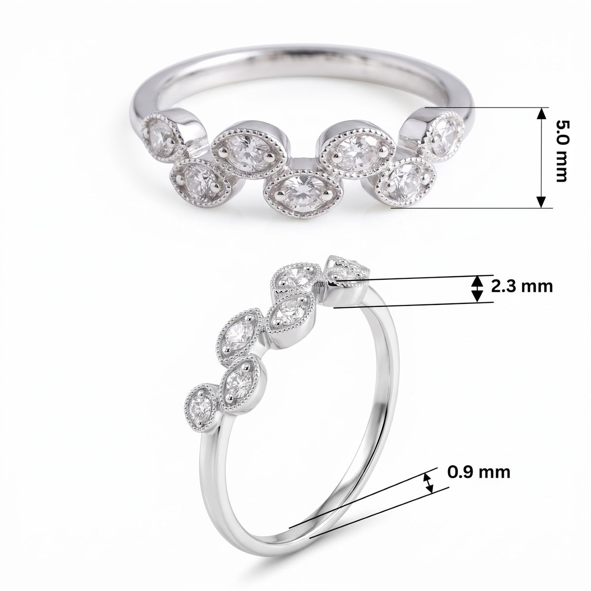 Solenne Quad Bloom Lab Grown Diamond Ring