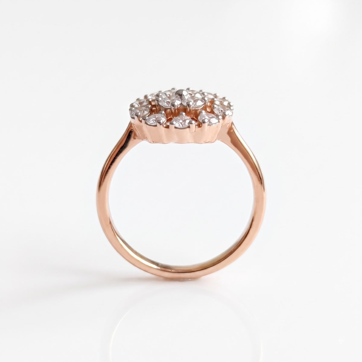 Virelia Radiant Flora Lab Grown Diamond Ring