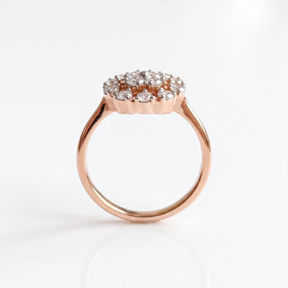 Virelia Radiant Flora Lab Grown Diamond Ring
