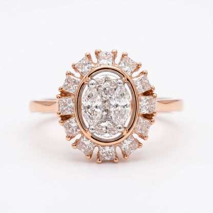 Gilded Lily Lab Grown Diamond Ring