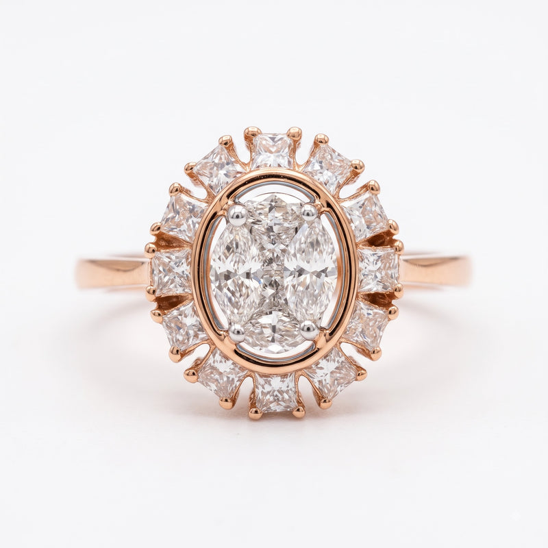 Gilded Lily Lab Grown Diamond Ring